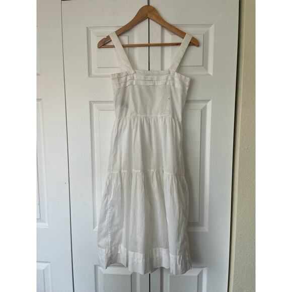 Burberry Brit White 100% Cotton Zip Front Fit and Flare Dress • Size 2 🔴 - Picture 4 of 4